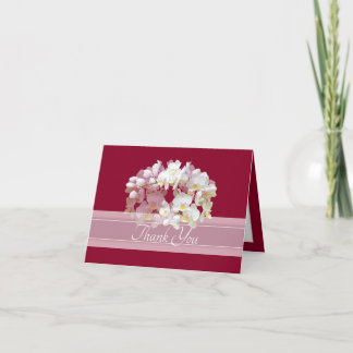 Tarjeta De Agradecimiento Hermoso y elegante racimo de orquídeas blancas, gr