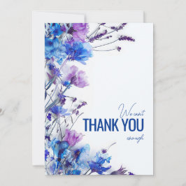 Tarjeta De Agradecimiento 💍 Hermosos Sueños de Cornflower