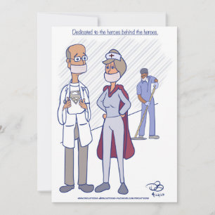 Tarjeta De Agradecimiento Héroe