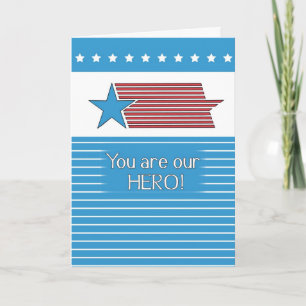 Tarjeta De Agradecimiento Héroe del Día de los Veteranos