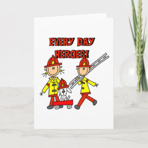 Tarjeta De Agradecimiento Héroes de Todos los Días Camisetas y Regalos para
