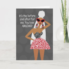 Tarjeta De Agradecimiento Hey Gurl Hey - Es el antes y el después para mí