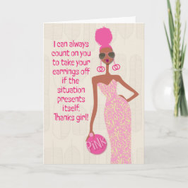 Tarjeta De Agradecimiento Hey Gurl Hey - Siempre puedo contar con ti...