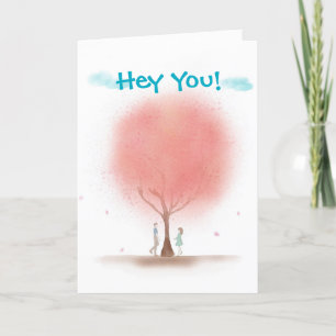 TARJETA DE AGRADECIMIENTO HEY YOU ANIVERSARY CARTA