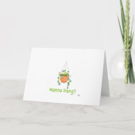 Tarjeta De Agradecimiento Hi - Plant Wanna Hang 2 Card