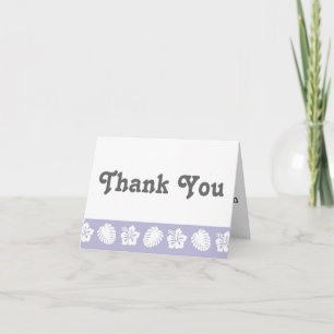 Tarjeta De Agradecimiento Hibiscus tropical en Lavender - Gracias carta