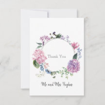 Hidrangea flor de flores con tema boda Gracias