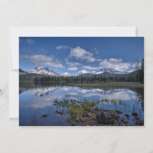 Tarjeta De Agradecimiento Hielo y nieve Lago Sparks, Oregon