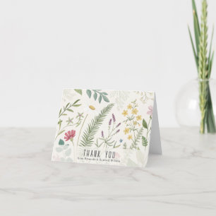 Tarjeta De Agradecimiento Hierbas y Flores Silvestres