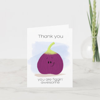 Tarjeta De Agradecimiento Higo agradecido