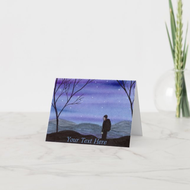 Tarjeta De Agradecimiento Hiker (Anverso)