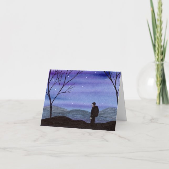 Tarjeta De Agradecimiento Hiker (Anverso)