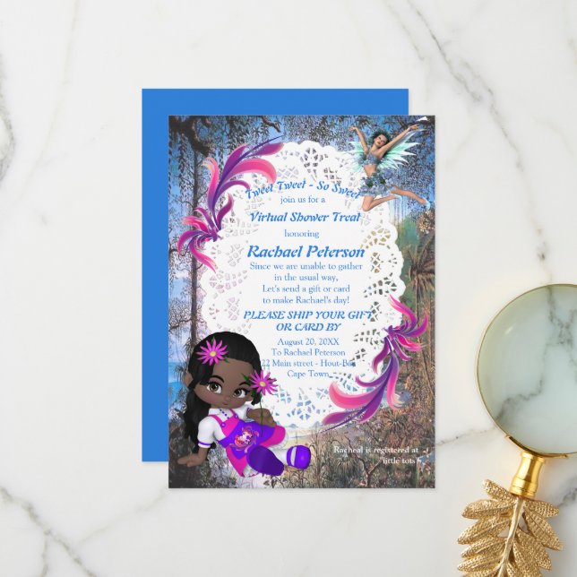 Tarjeta De Agradecimiento Historias de cuento de hadas en bosques y bosques (Anverso/Reverso In Situ)