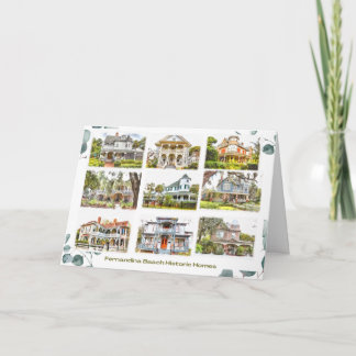 Tarjeta De Agradecimiento Historic Homes of Fernandina Beach 5x7 Note Card