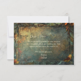 Tarjeta De Agradecimiento Hobbiton Haven Boda