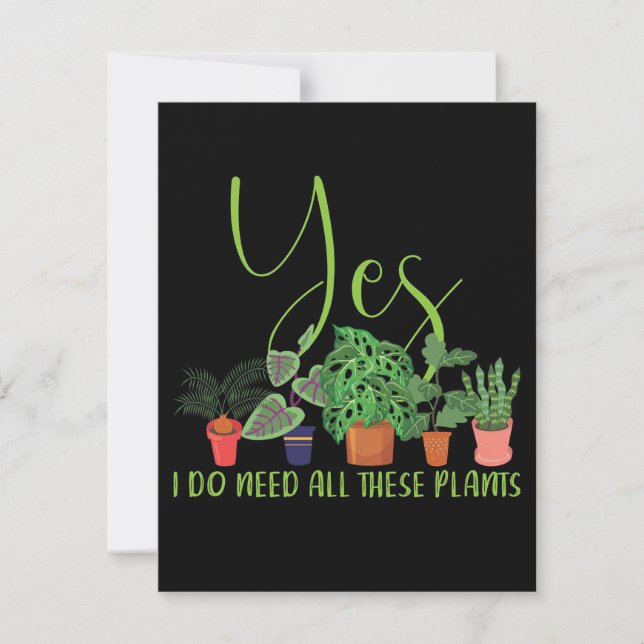 Tarjeta De Agradecimiento Hobby Gardener (Anverso)