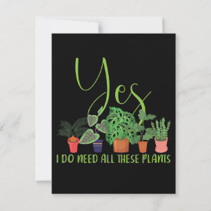 Tarjeta De Agradecimiento Hobby Gardener