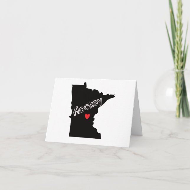 Tarjeta De Agradecimiento Hockey Minnesota (Anverso)