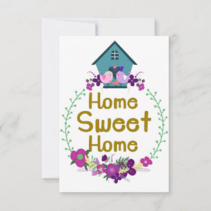 Tarjeta De Agradecimiento Hogar Decoración Hogar Dulces Casas