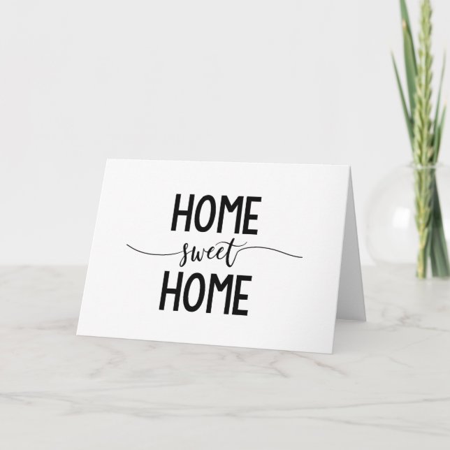 Tarjeta De Agradecimiento hogar dulce casero (Anverso)