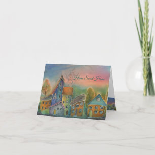 Tarjeta De Agradecimiento Hogar dulce hogar aldea artística