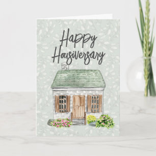 Tarjeta De Agradecimiento Hogar Feliz Aniversario
