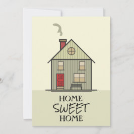 Tarjeta De Agradecimiento Hogar Sweet Home Cita Tipografía de la Casa Cuta