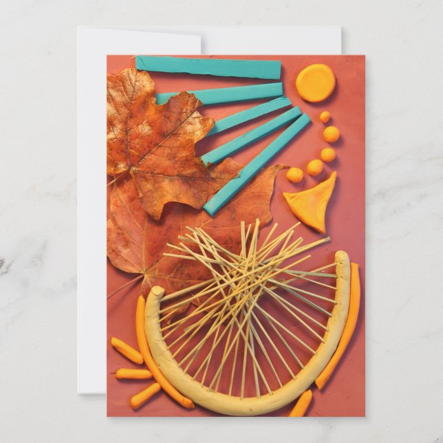 Tarjeta De Agradecimiento Hoja de Arce Abstracta de Foto Roja Púrpura (Anverso)