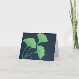 Tarjeta De Agradecimiento Hojas de Ginkgo