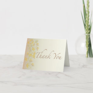 Tarjeta De Agradecimiento Hojas de Ginkgo en Otoño