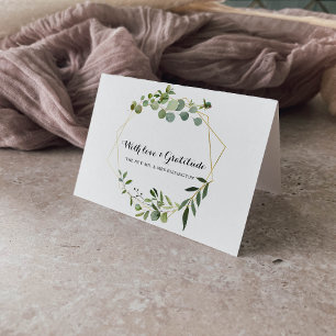 Tarjeta De Agradecimiento Hojas Verdes Tropicales Gracias