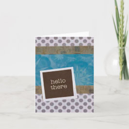 Tarjeta De Agradecimiento Hola: 4" x 5,6"
