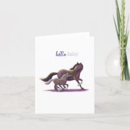 Tarjeta De Agradecimiento Hola, bebé