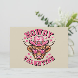 Tarjeta De Agradecimiento Hola San Valentín Vaca San Valentín Día Coqueta Am