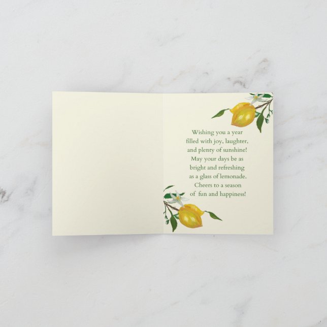 Tarjeta De Agradecimiento Hola Sunshine (Interior)