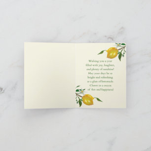 Tarjeta De Agradecimiento Hola Sunshine