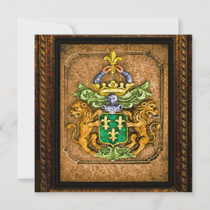 Tarjeta De Agradecimiento Holandés van Westervelt Family Coat of Arms Hi-Def