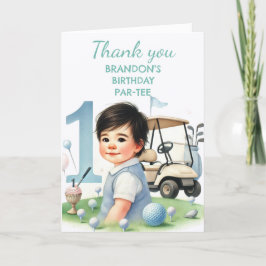 Tarjeta De Agradecimiento Hole in One Birthday Boy Golf Par-tee