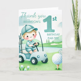Tarjeta De Agradecimiento Hole in One Birthday Boy Golf Par-tee