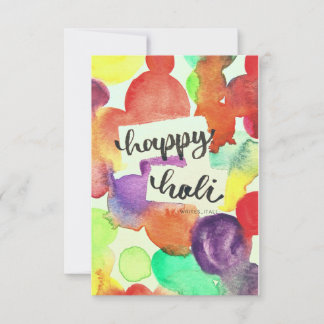 Tarjeta De Agradecimiento Holi Cards