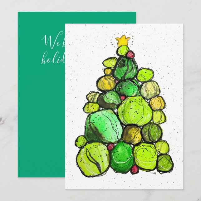Tarjeta De Agradecimiento Holiday Cairn Christmas Card (Anverso / Reverso)