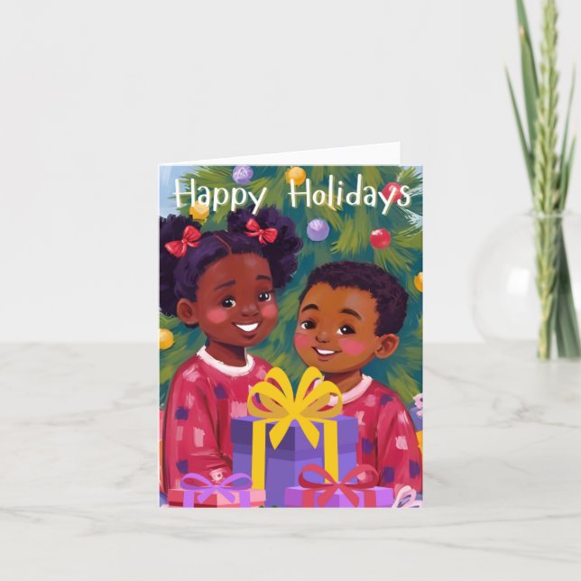Tarjeta De Agradecimiento Holiday Cuties Card by Alicia McDaniel Fine Art (Anverso)
