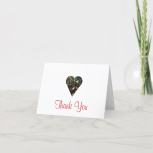 Tarjeta de agradecimiento Holly Heart