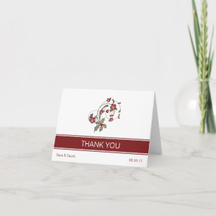 Tarjeta De Agradecimiento Holly Thank You Card