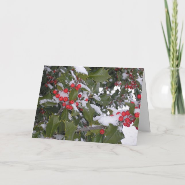 Tarjeta De Agradecimiento "Hollyberry" (Anverso)