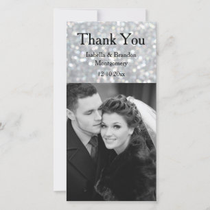 Tarjeta De Agradecimiento Hollywood Glam Thank You Card
