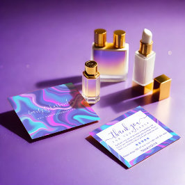 Tarjeta De Agradecimiento Holografía irlandesa Gracias por tu pedido