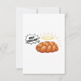 Tarjeta De Agradecimiento Holy Challah Hanukkah Judío Jew Bread