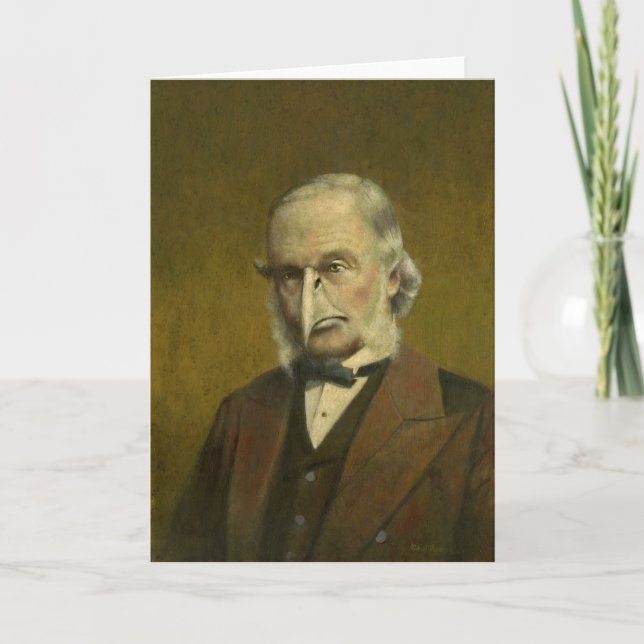 Tarjeta De Agradecimiento Hombre de pájaro (Anverso)