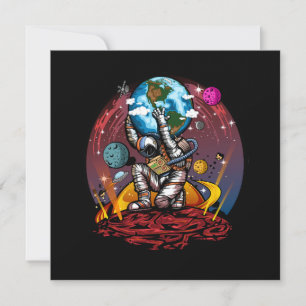 Tarjeta De Agradecimiento Hombre del espacio de Atlas